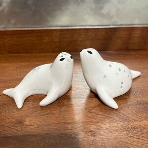 Vintage Sea Lion / Seal Salt & Pepper Shaker Set - Philippines